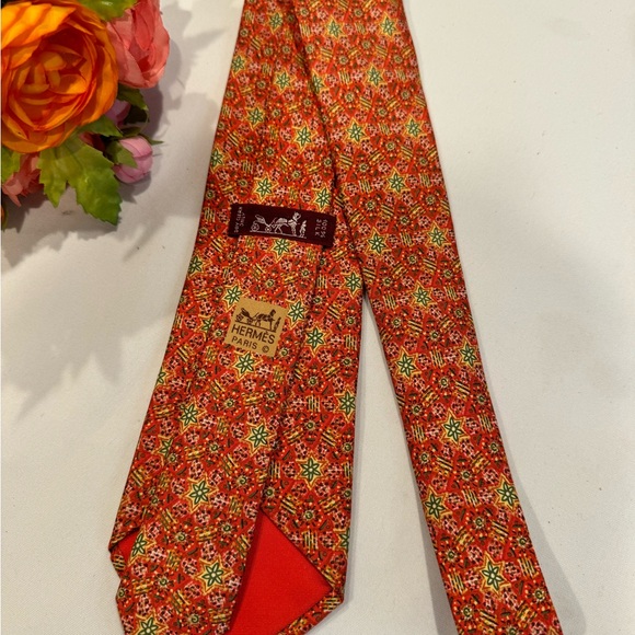 Authentic Hermes men’s silk necktie - Picture 4 of 5